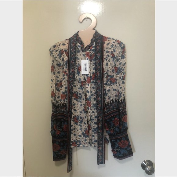 NWT Ulla Johnson Antoine Blouse in Pristine - Picture 6 of 11